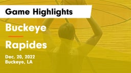 Buckeye  vs Rapides  Game Highlights - Dec. 20, 2022