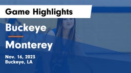 Buckeye  vs Monterey Game Highlights - Nov. 16, 2023