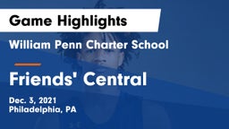 William Penn Charter School vs Friends' Central  Game Highlights - Dec. 3, 2021