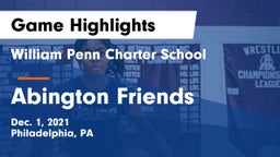 William Penn Charter School vs Abington Friends  Game Highlights - Dec. 1, 2021