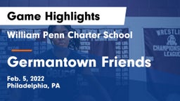 William Penn Charter School vs Germantown Friends  Game Highlights - Feb. 5, 2022