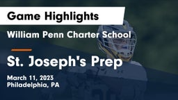 William Penn Charter School vs St. Joseph's Prep  Game Highlights - March 11, 2023
