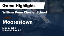 William Penn Charter School vs Moorestown  Game Highlights - May 9, 2024