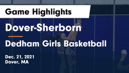 Dover-Sherborn  vs Dedham  Girls Basketball Game Highlights - Dec. 21, 2021