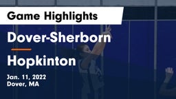Dover-Sherborn  vs Hopkinton  Game Highlights - Jan. 11, 2022