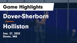 Dover-Sherborn  vs Holliston  Game Highlights - Jan. 27, 2023