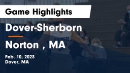 Dover-Sherborn  vs Norton , MA Game Highlights - Feb. 10, 2023