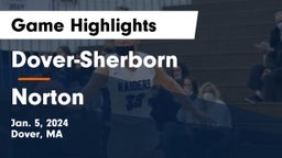Dover-Sherborn  vs Norton  Game Highlights - Jan. 5, 2024