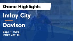 Imlay City  vs Davison  Game Highlights - Sept. 1, 2022