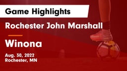 Rochester John Marshall  vs Winona  Game Highlights - Aug. 30, 2022