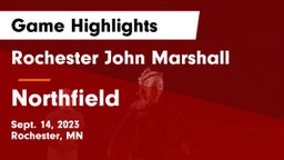 Rochester John Marshall  vs Northfield  Game Highlights - Sept. 14, 2023