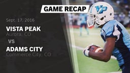Recap: Vista Peak  vs. Adams City  2016