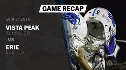 Recap: Vista Peak  vs. Erie  2016