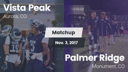 Matchup: Vista Peak vs. Palmer Ridge  2017