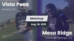 Matchup: Vista Peak vs. Mesa Ridge  2018