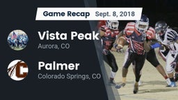 Recap: Vista Peak  vs. Palmer  2018