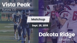 Matchup: Vista Peak vs. Dakota Ridge  2018