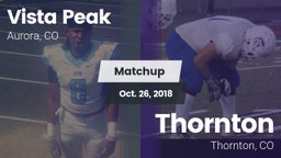 Matchup: Vista Peak vs. Thornton  2018