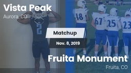 Matchup: Vista Peak vs. Fruita Monument  2019