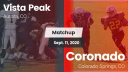 Matchup: Vista Peak vs. Coronado  2020