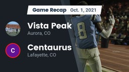 Recap: Vista Peak  vs. Centaurus  2021