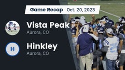 Recap: Vista Peak  vs. Hinkley  2023