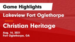 Lakeview Fort Oglethorpe  vs Christian Heritage Game Highlights - Aug. 14, 2021