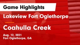 Lakeview Fort Oglethorpe  vs Coahulla Creek  Game Highlights - Aug. 12, 2021