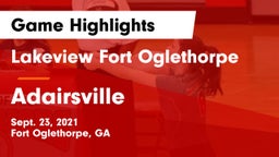 Lakeview Fort Oglethorpe  vs Adairsville  Game Highlights - Sept. 23, 2021