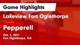 Lakeview Fort Oglethorpe  vs Pepperell  Game Highlights - Oct. 4, 2021