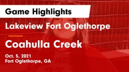 Lakeview Fort Oglethorpe  vs Coahulla Creek  Game Highlights - Oct. 5, 2021