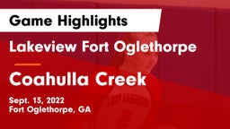 Lakeview Fort Oglethorpe  vs Coahulla Creek  Game Highlights - Sept. 13, 2022