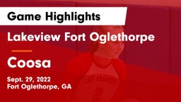 Lakeview Fort Oglethorpe  vs Coosa  Game Highlights - Sept. 29, 2022