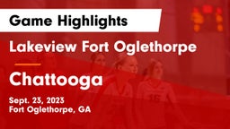 Lakeview Fort Oglethorpe  vs Chattooga  Game Highlights - Sept. 23, 2023
