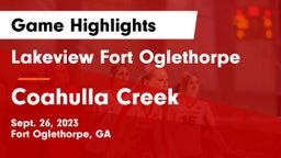 Lakeview Fort Oglethorpe  vs Coahulla Creek  Game Highlights - Sept. 26, 2023