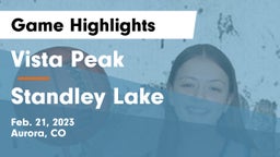 Vista Peak  vs Standley Lake  Game Highlights - Feb. 21, 2023