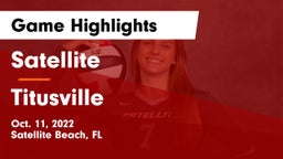 Satellite  vs Titusville Game Highlights - Oct. 11, 2022