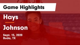 Hays  vs Johnson  Game Highlights - Sept. 15, 2020