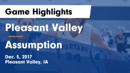 Pleasant Valley  vs Assumption  Game Highlights - Dec. 5, 2017
