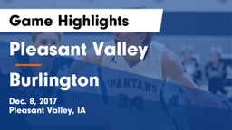 Pleasant Valley  vs Burlington  Game Highlights - Dec. 8, 2017