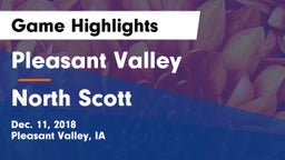 Pleasant Valley  vs North Scott  Game Highlights - Dec. 11, 2018