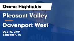 Pleasant Valley  vs Davenport West  Game Highlights - Dec. 20, 2019