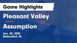 Pleasant Valley  vs Assumption  Game Highlights - Jan. 28, 2020
