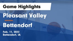 Pleasant Valley  vs Bettendorf  Game Highlights - Feb. 11, 2022