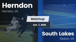 Matchup: Herndon  vs. South Lakes  2016