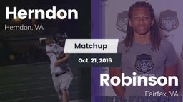 Matchup: Herndon  vs. Robinson  2016