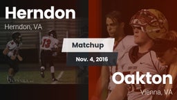 Matchup: Herndon  vs. Oakton  2016