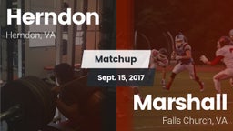 Matchup: Herndon  vs. Marshall  2017