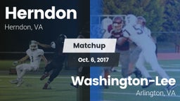 Matchup: Herndon  vs. Washington-Lee  2017