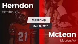 Matchup: Herndon  vs. McLean  2017